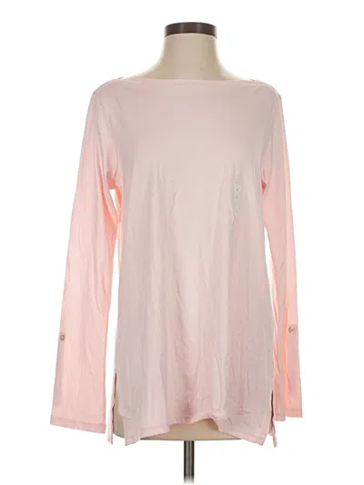 Pre-owned Lands' End Long Sleeve T-shirt In Pink