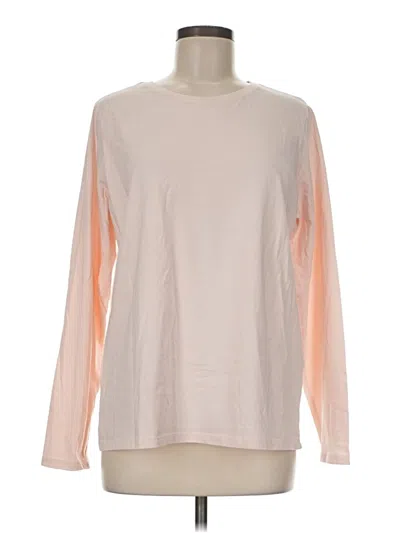 Pre-owned Lands' End Long Sleeve T-shirt In Pink