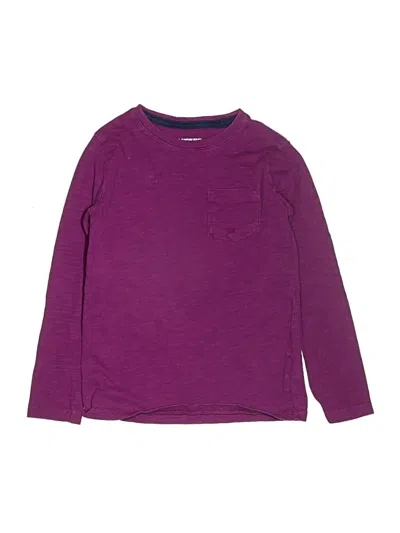 Pre-owned Lands' End Kids'  Long Sleeve T-shirt In Purple