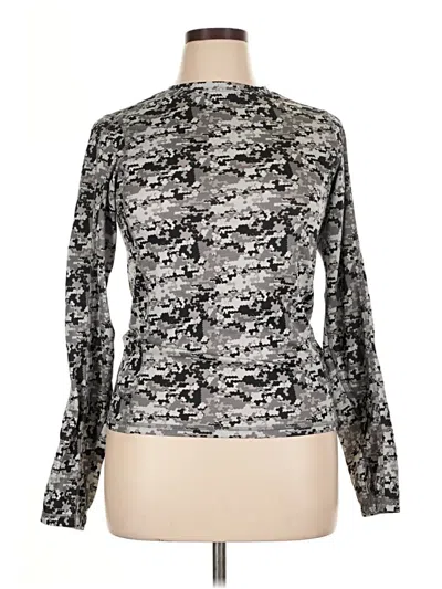 Pre-owned Lands' End Long Sleeve T-shirt In Silver