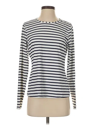 Pre-owned Lands' End Long Sleeve T-shirt In Silver