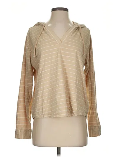 Pre-owned Lands' End Long Sleeve T-shirt In Tan