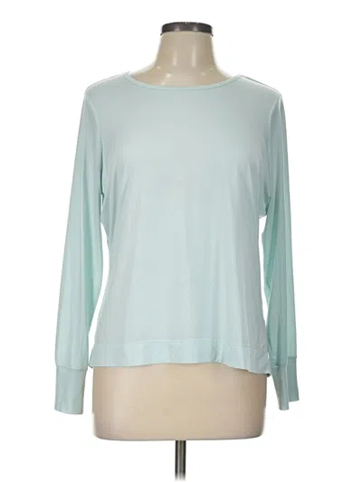 Pre-owned Lands' End Long Sleeve T-shirt In Teal