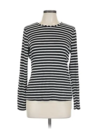 Pre-owned Lands' End Long Sleeve Turtleneck In Black