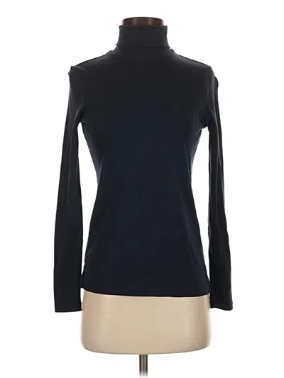 Pre-owned Lands' End Long Sleeve Turtleneck In Black