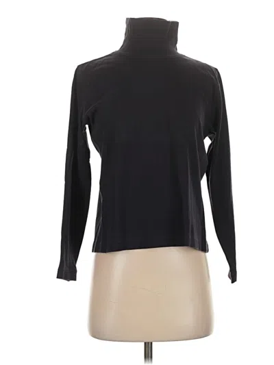 Pre-owned Lands' End Long Sleeve Turtleneck In Black