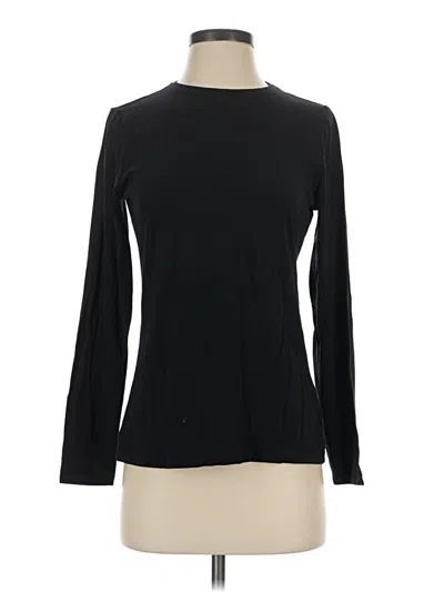 Pre-owned Lands' End Long Sleeve Turtleneck In Black