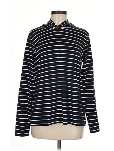 Pre-owned Lands' End Long Sleeve Turtleneck In Blue