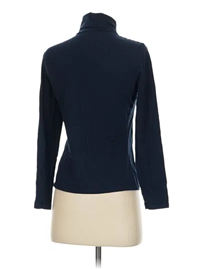Pre-owned Lands' End Long Sleeve Turtleneck In Blue