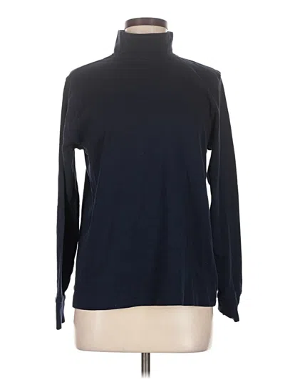 Pre-owned Lands' End Long Sleeve Turtleneck In Blue