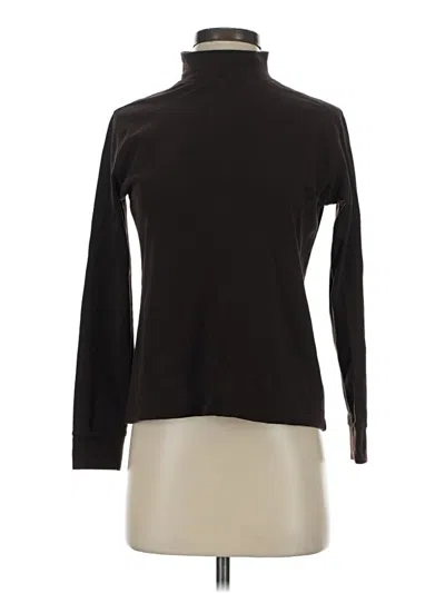Pre-owned Lands' End Long Sleeve Turtleneck In Brown