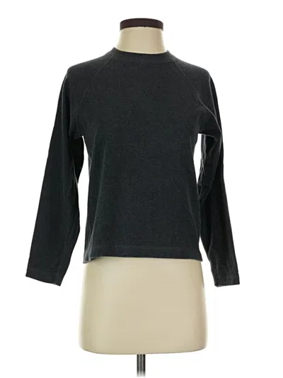 Pre-owned Lands' End Long Sleeve Turtleneck In Gray