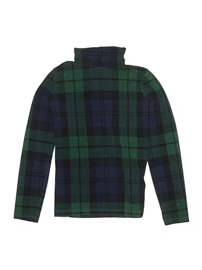 Pre-owned Lands' End Kids'  Long Sleeve Turtleneck In Green