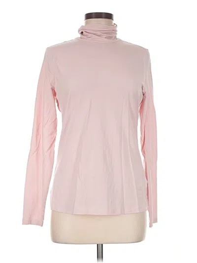 Pre-owned Lands' End Long Sleeve Turtleneck In Pink