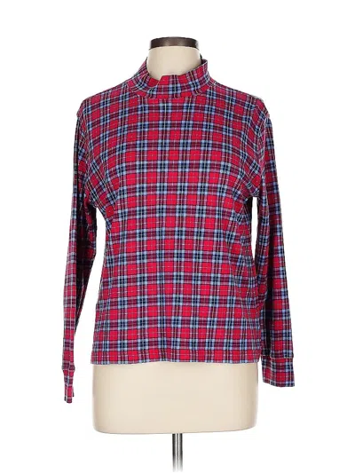 Pre-owned Lands' End Long Sleeve Turtleneck In Red
