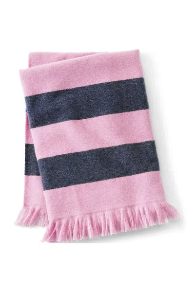 Lands' End Luxe Cashtouch Throw Blanket In Pink