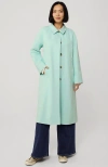 Lands' End Mac Coat In Pale Sky