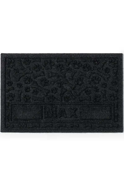 Lands' End Matterly Waterhog Dog Mat Paws In Black