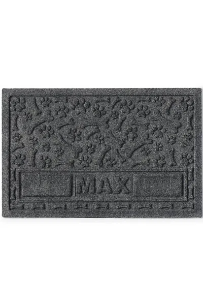 Lands' End Matterly Waterhog Dog Mat Paws In Gray