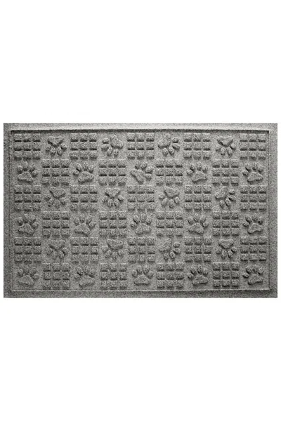 Lands' End Matterly Waterhog Dog Mat Paws In Gray