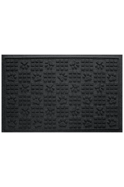 Lands' End Matterly Waterhog Dog Mat Paws In Gray