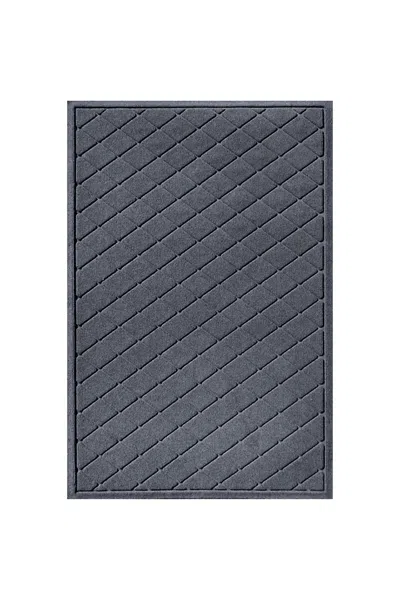 Lands' End Matterly Waterhog Doormat Argyle In Blue