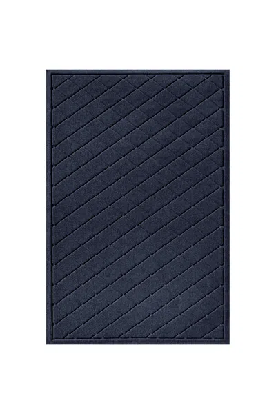 Lands' End Matterly Waterhog Doormat Argyle In Blue