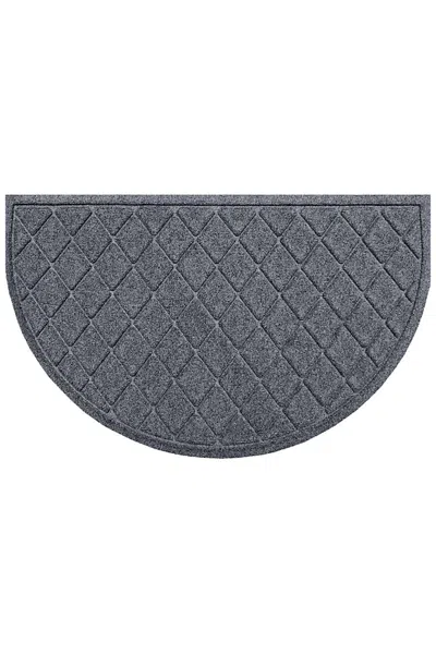 Lands' End Matterly Waterhog Doormat Argyle In Blue