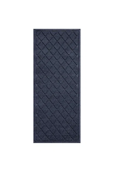 Lands' End Matterly Waterhog Doormat Argyle In Blue