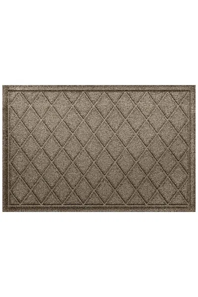 Lands' End Matterly Waterhog Doormat Argyle In Brown