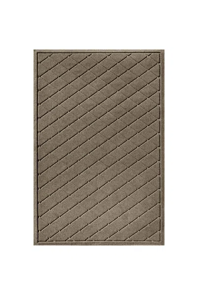 Lands' End Matterly Waterhog Doormat Argyle In Brown