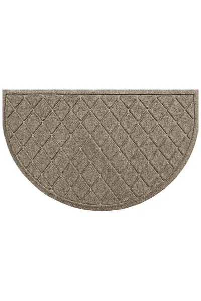 Lands' End Matterly Waterhog Doormat Argyle In Brown