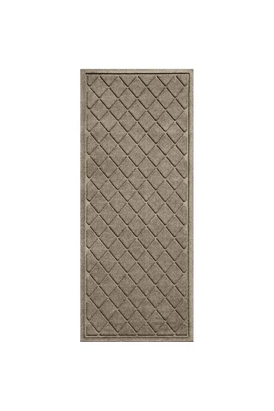 Lands' End Matterly Waterhog Doormat Argyle In Brown