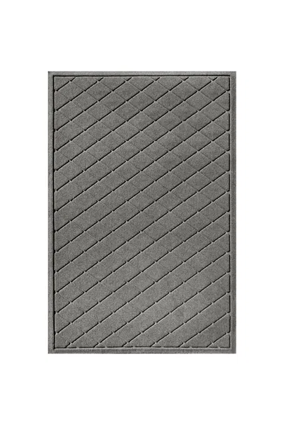 Lands' End Matterly Waterhog Doormat Argyle In Gray