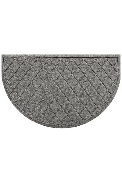 Lands' End Matterly Waterhog Doormat Argyle In Gray