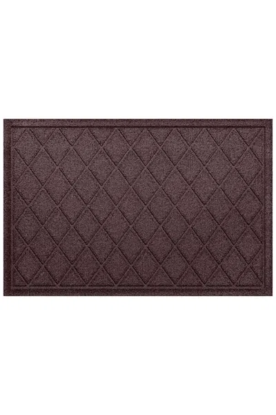 Lands' End Matterly Waterhog Doormat Argyle In Brown