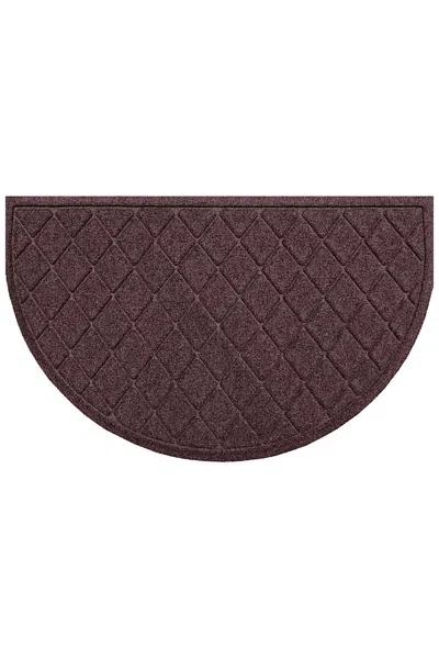 Lands' End Matterly Waterhog Doormat Argyle In Brown
