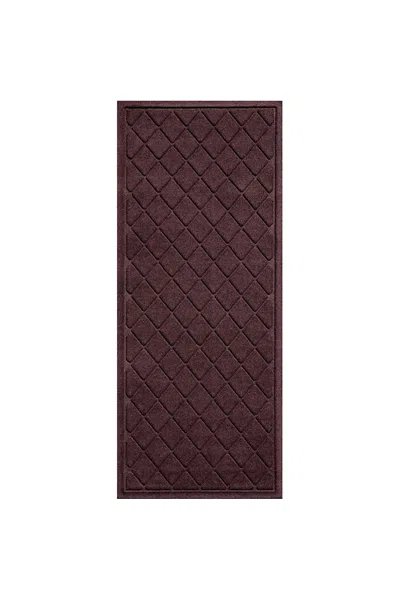 Lands' End Matterly Waterhog Doormat Argyle In Brown