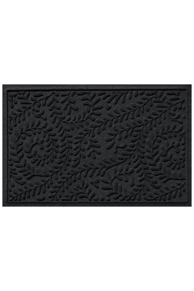 Lands' End Matterly Waterhog Doormat Boxwood In Black