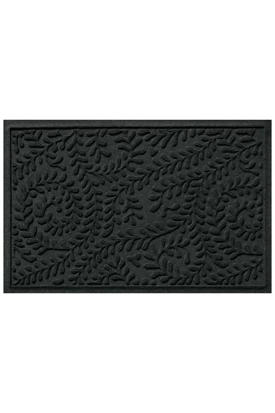 Lands' End Matterly Waterhog Doormat Boxwood In Black