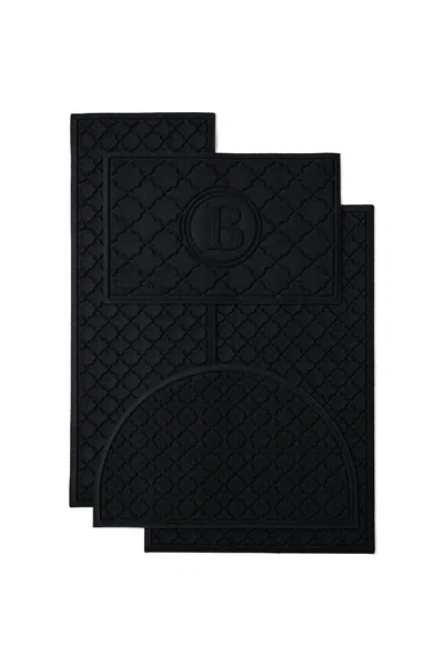 Lands' End Matterly Waterhog Doormat Cordova In Black