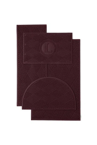 Lands' End Matterly Waterhog Doormat Diamond In Purple