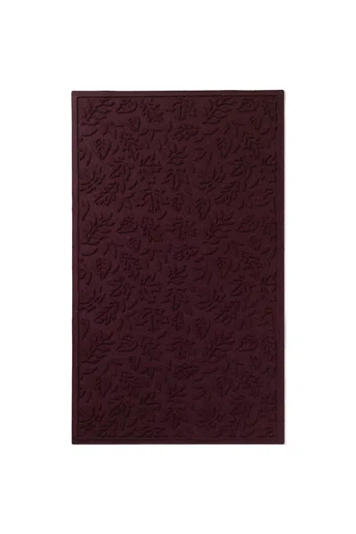 Lands' End Matterly Waterhog Doormat Foliage In Burgundy