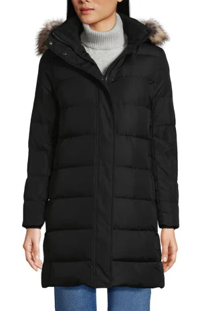 Lands' End Max 600 Down Puffer Coat In Black