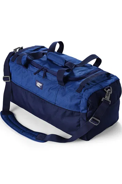Lands' End Medium All Purpose Travel Duffle Bag In Blue