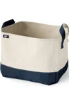 Lands' End Medium Canvas Storage Tote In White