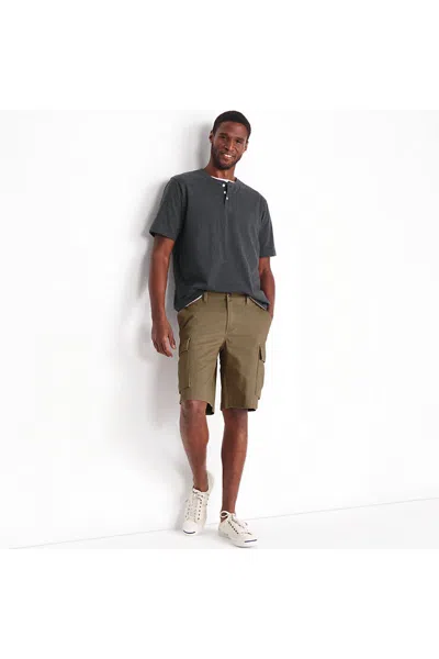 Lands' End Men's 10.5" Traditional Fit Stretch Knockabout Cargo Shorts In Brown