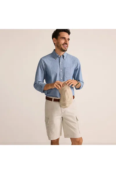 Lands' End Men's 10.5" Traditional Fit Stretch Knockabout Cargo Shorts In Neutral