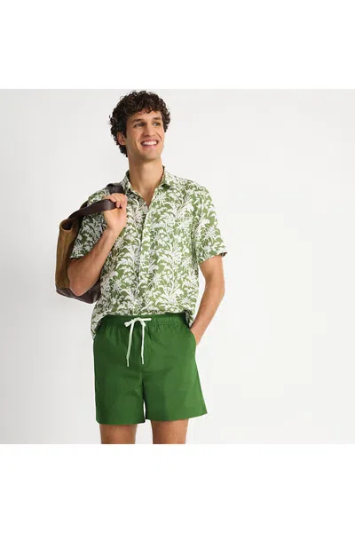 Lands' End Men's 5.5" Lightweight Twill Easy Shorts In Green