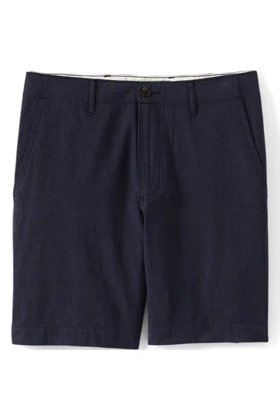 Lands' End Men's 7" Classic Fit Linen Cotton Short In Green